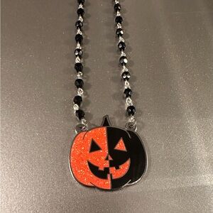 Verona Black Split Jack O Lantern Necklace-New, SOLD OUT STYLE!!!